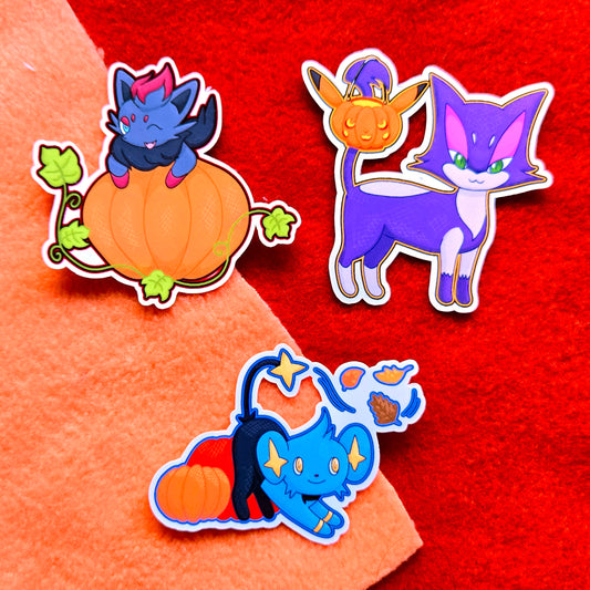 Halloween Cats - Pokemon Edition